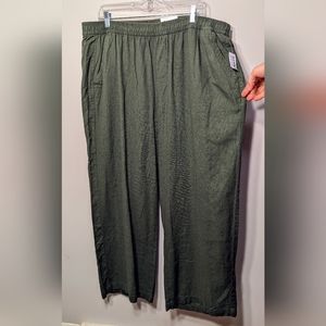 NWT Old Navy Wide Leg Linen Pants